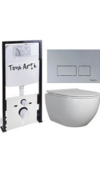 Комплект TONI ARTI TA-01 + Baglio с сиденьем с микролифтом, с клавишей Noche TA-0040
