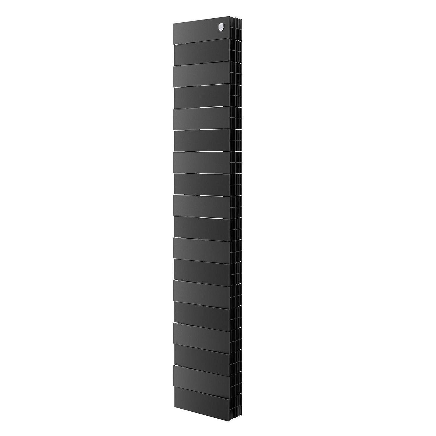 Радиатор биметаллический ROYAL THERMO PianoForte Tower 18 секции, бок. подк. 280/1440 Noir Sable фото2