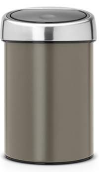 Ведро для мусора BRABANTIA Touch Bin 3 л, платиновый