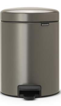 Ведро для мусора BRABANTIA NewIcon 112683 5 л, платиновый