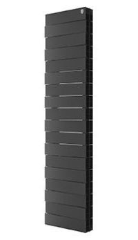 Радиатор биметаллический ROYAL THERMO PianoForte Tower 18 секции, бок.подк. 380/1440 Noir Sable