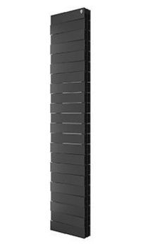 Радиатор биметаллический ROYAL THERMO PianoForte Tower 22 секции, бок.подк. 380/1760 Noir Sable